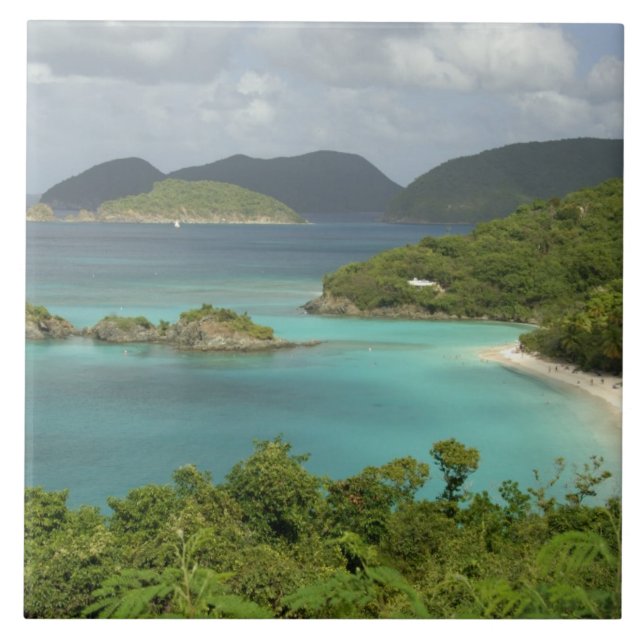 Carreau En Céramique Antilles, îles Vierges américaines, St. John, Trun (Devant)