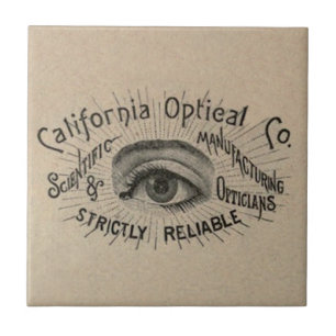 Carreau En Céramique Antiquité des yeux Publicité optique