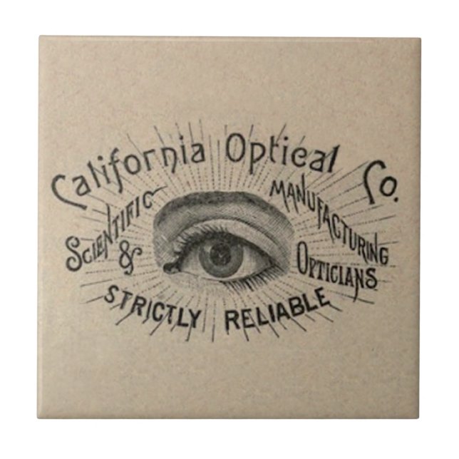Carreau En Céramique Antiquité des yeux Publicité optique (Devant)