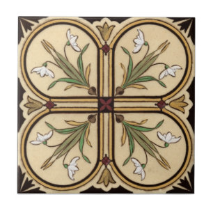 Carreau En Céramique Antiquité Transferware de la reproduction VT0001