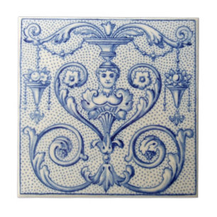Carreau En Céramique Antiquité Transferware de la reproduction VT0025