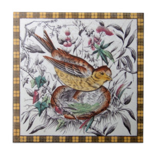 Carreau En Céramique Antiquité Transferware de la reproduction VT0030