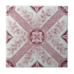 Carreau En Céramique Antiquité Transferware de la reproduction VT0040