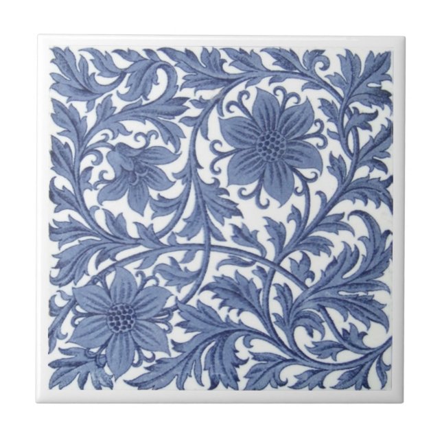 Carreau En Céramique Antiquité Transferware de la reproduction VT0059 (Devant)