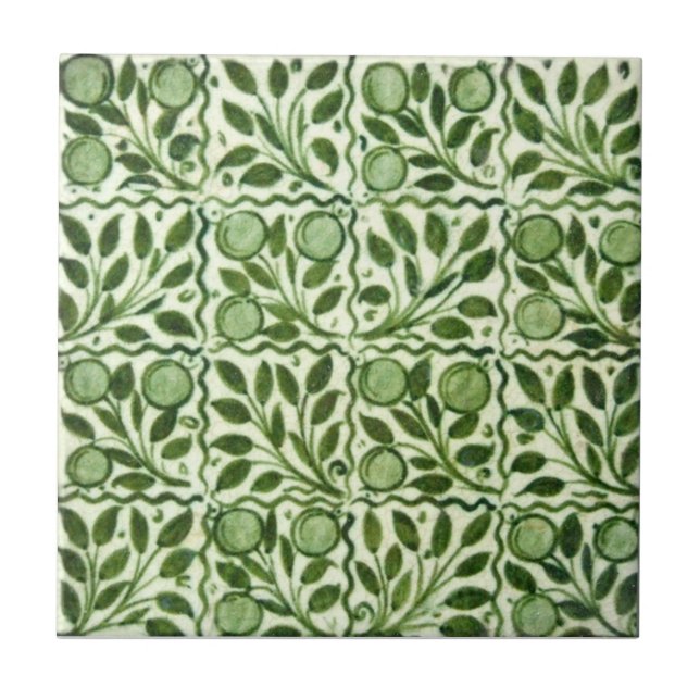 Carreau En Céramique Antiquité Transferware de la reproduction VT0060 (Devant)