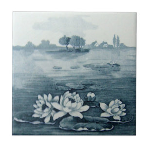 Carreau En Céramique Antiquité Transferware de la reproduction VT0068