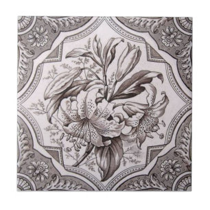 Carreau En Céramique Antiquité Transferware de la reproduction VT0076
