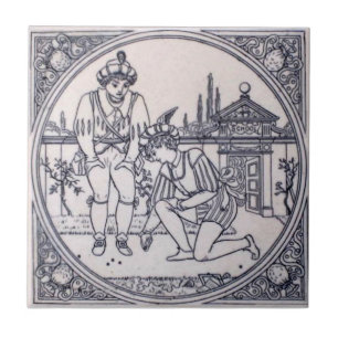 Carreau En Céramique Antiquité Transferware de la reproduction VT0092