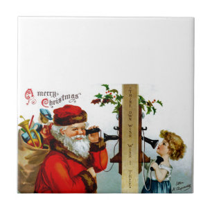 Carreau En Céramique Appel au Père Noël