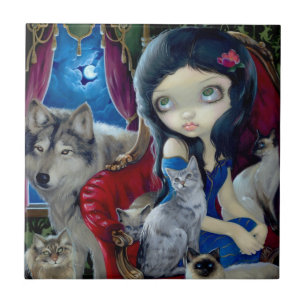 Carreau En Céramique "Appel tuile de nuit"