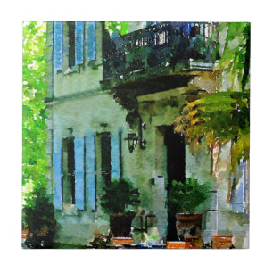 Carreau En Céramique Après-midi au café français