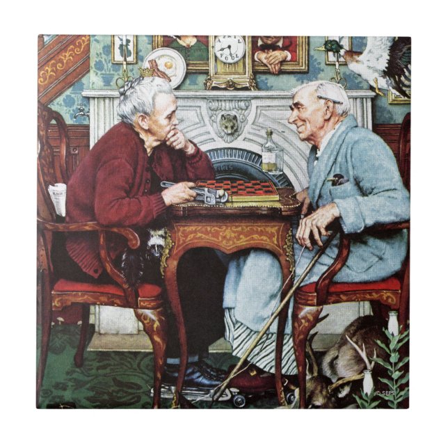 Carreau En Céramique April Fool, 1943 (Devant)