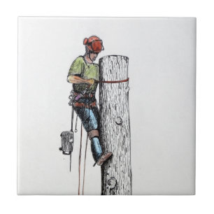 Carreau En Céramique Arboriste Tree Surgeon