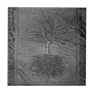 Carreau En Céramique Arbre de chrome de la vie