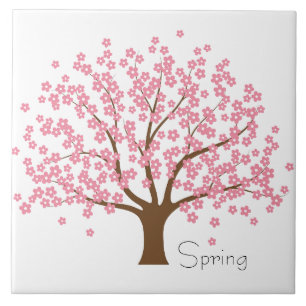 Carreau En Céramique Arbre de fleurs de printemps