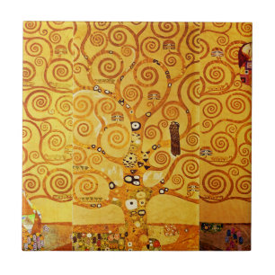 Carreau En Céramique Arbre de vie Gustav Klimt Nouveau