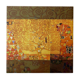 Carreau En Céramique Arbre de vie Gustav Klimt Nouveau
