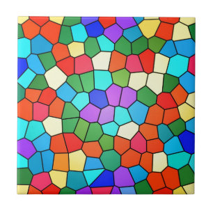 Carreau En Céramique Arc-en-ciel de mosaïque