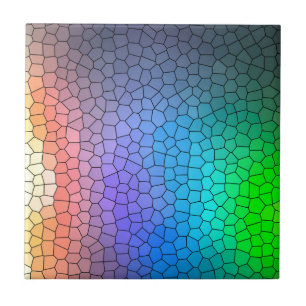 Carreau En Céramique Arc-en-ciel de mosaïque