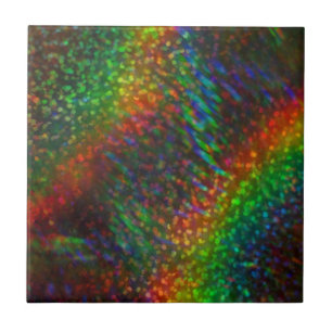 Carreau En Céramique Arcs-en-ciel olographes de parties scintillantes