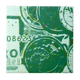 Carreau En Céramique Argent vert