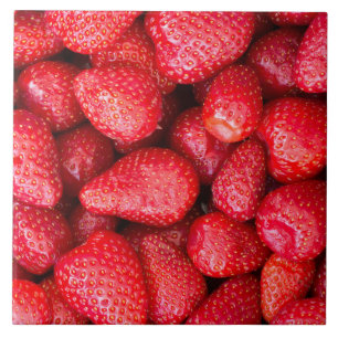 Carreau En Céramique Arrière - plan de fraises