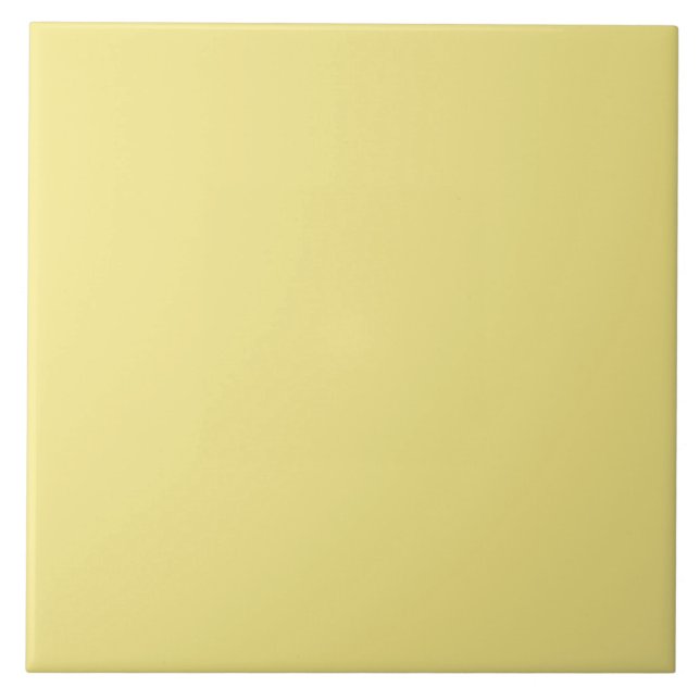 Carreau En Céramique Arrière - plan jaune beurre pastel prêt à customis (Devant)