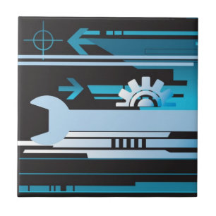 Carreau En Céramique Arrière - plan tramé technique 3