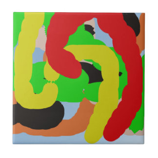 Carreau En Céramique art abstrait coloré 8886