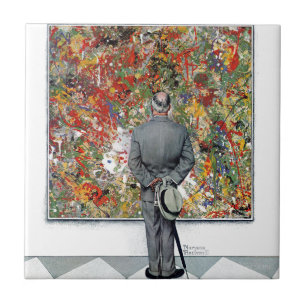 Carreau En Céramique Art Connoisseur par Norman Rockwell