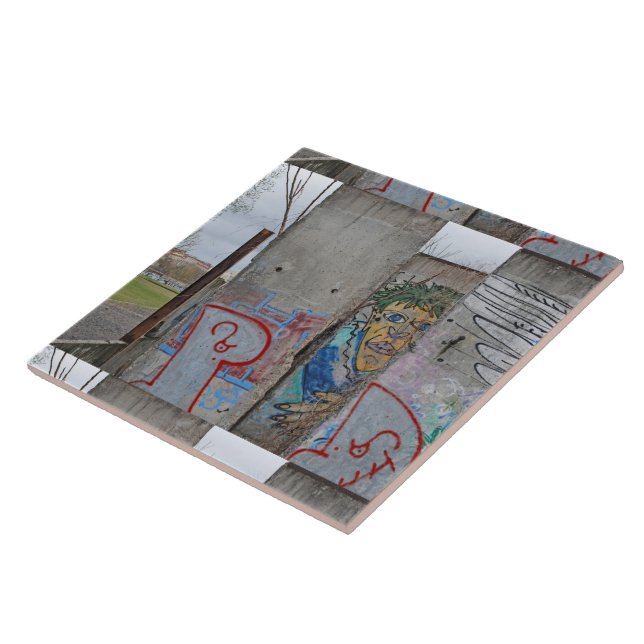 Carreau En Céramique Art de graffiti de mur de Berlin (Côté)