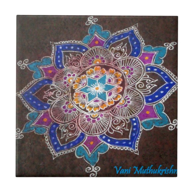 Carreau En Céramique Art indou (Devant)