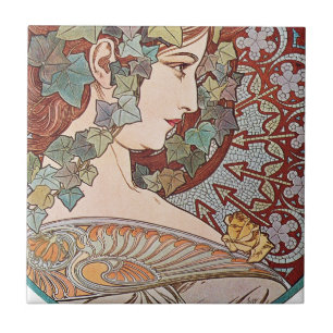 Carreau En Céramique Art nouveau ivoire