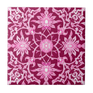 Carreau En Céramique Art nouveau Motif chinois - Vin de Bourgogne