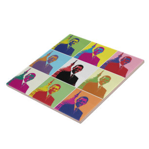 Carreau En Céramique Art Pop Président Obama