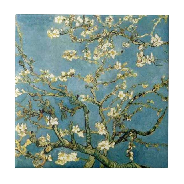 Carreau En Céramique Art se développant de cru d'arbre d'amande de Van (Devant)