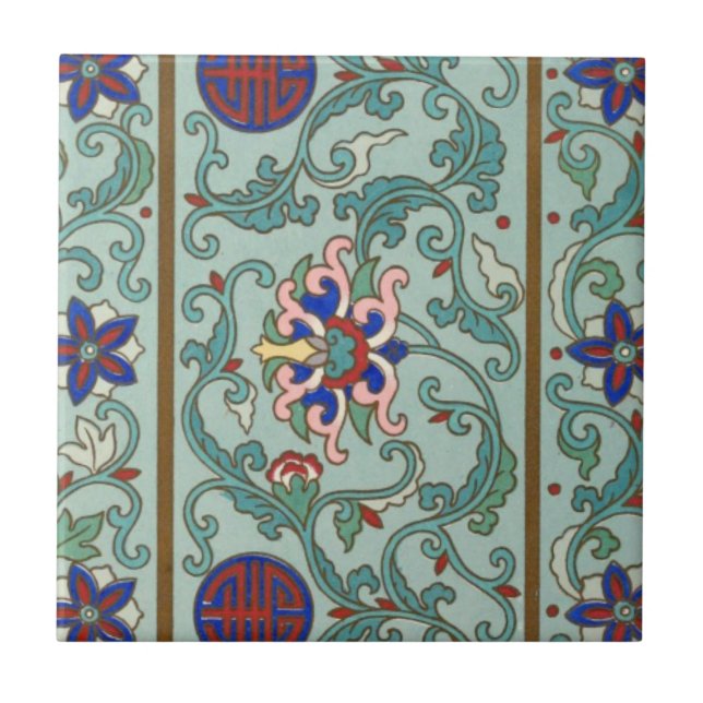 Carreau En Céramique Art vintage chinois (Devant)