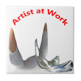 Carreau En Céramique Artiste au travail