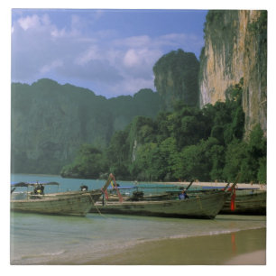 Carreau En Céramique Asie, Thaïlande, Krabi. Plage de West Railay,