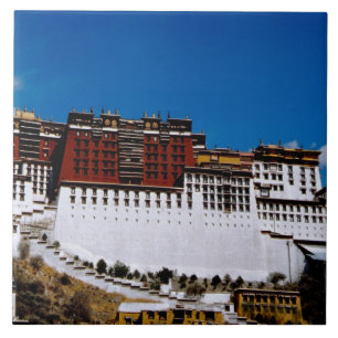 Carreau En Céramique Asie, Tibet, Lhassa, Potala Palace aka Red 2
