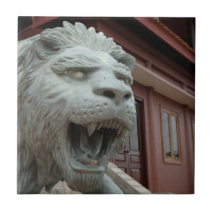 Carreau En Céramique Asie, Vietnam. Sculpture de lion à Chau Doc