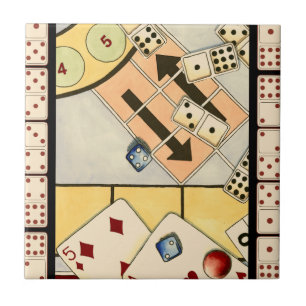 Carreau En Céramique Assortiment brouillé des jeux de hasard