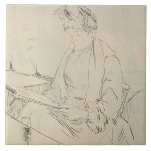 Carreau En Céramique Au café (crayon et encre sur le papier)