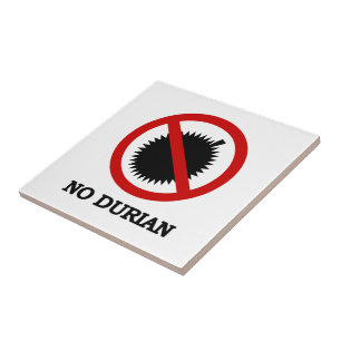Carreau En Céramique AUCUN signe de fruit tropical de durian