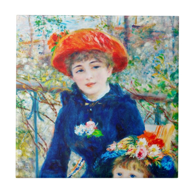 Carreau En Céramique Auguste Renoir - Deux Soeurs (Devant)
