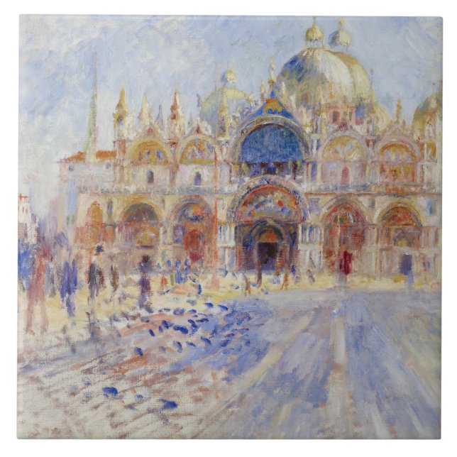 Carreau En Céramique Auguste Renoir - Piazza San Marco, Venise (Devant)