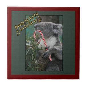 Carreau En Céramique Aussie Christmas Koala avec Sucre de canne