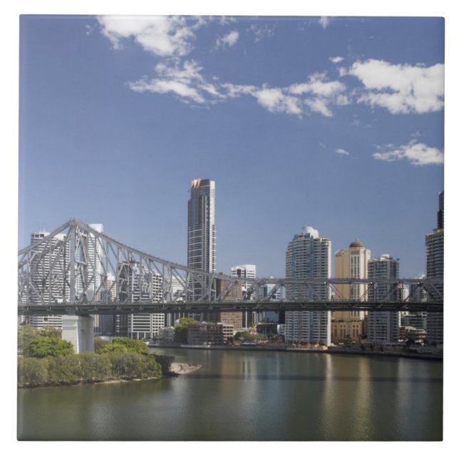 Carreau En Céramique Australie, Queensland, Brisbane, Story Bridge, (Devant)