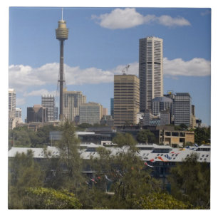 Carreau En Céramique Australie, Sydney, Potts Point. Skyline de Sydney.