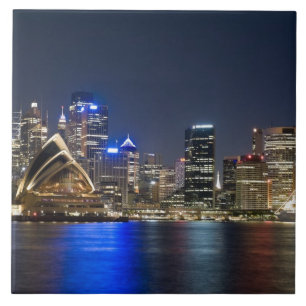 Carreau En Céramique Australie, Sydney. Skyline avec l'Opéra de Sydney